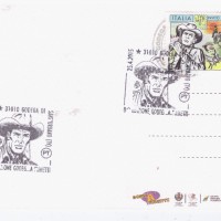 annullo filatelico con francobollo anno 1996 edito poste italiane